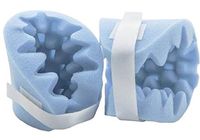 AMZ Pack of 20 Elbow Protector Pads 6.5 x 6.5 Convoluted Foam Pads Blue Decubitus Care Pads with Hook and Loop Strap Easy to Put On and Take Off Support Pads Latex Free