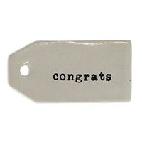 Congratulations Gift Tag Label Set 6 | Wine Bottle Hanger Bar