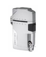 Vertigo by Lotus Impact Single Torch Flame Cigar Lighter Warranty Silver