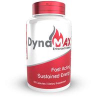DynaMAX Enhanced Caffeine Capsules | 60 Count | Natural Energy Boost Supplement | Fast Acting, Sustained Energy and Focus for Up to 8 Hours