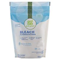 Grab Green Natural Bleach Alternative Pods, Non-Chlorine Bleach, Fragrance Free, Unscented/Free & Clear, 24 Loads (6 Pack)