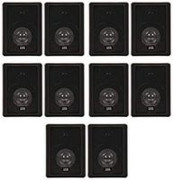 Acoustic Audio 151B Indoor Outdoor 2 Way Speakers 3000 Watt Black 5 Pair Pack 151B-5Pr