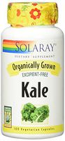 Solaray Kale Leaf Organically Grown VCapsules, 100 Count