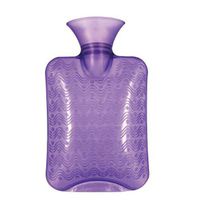 Safe PVC Thick Hot Water Bottle Keep Warm/Warm Hands Hot Therapies 1.0 Litre(Purple)