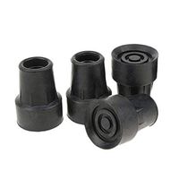 4X Non Slip Ferrules Rubber Cane Crutch Bottom Ends 19mm/16mm - 19mm