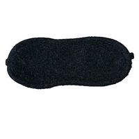DILLY FASHION 100% Cashmere sleeping eye mask blindfold eye shades for adult (Black)