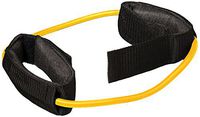 CanDo 10-5761 Exercise Tubing with Cuff Exerciser, 35", Yellow-X-Light