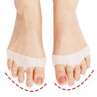 Healifty 1 Pairs Toe separators Toe Stretcher for Hammer Toes Bunion Corrector Relieving Pain from bunions Overlapping Toes and Toe Drift