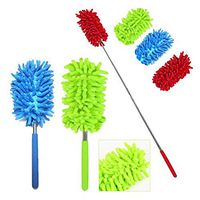 Weepo Home Durable Adjustable Handle Length Dust Brush Feather Duster Cleaning Tools