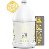 VitaTradingCo C8 100% Pure MCT Oil 128oz | Keto, Paleo & Vegan Diet Friendly | Clean Energy | Healthy Fat | BPA-Free | Sustainably Sourced | 3X Distilled | Non-GMO & Gluten-Free | 256 Serving