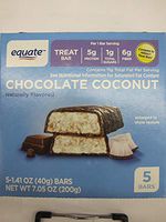 Equate Treat Bar, Chocolate Coconut, 5 Bars, Total Weight 7.05 oz (Pack of 2)
