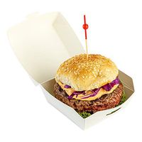Mini Slider, Slider Burger, Mini Burger Box, Disposable Mini To Go Box - White - 2.75 Inch - 100ct Box - Restaurantware