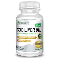 COD Liver Oil | 100 Softgels | Natural Source of Omega 3 Fatty Acids | Triple Strength | Best Immune Health, Healthy Bones & Muscles Dietary Supplement | (100 Softgels) (300)