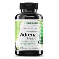 Adrenal Health - with Sensoril ® Ashwagandha for Improved Energy Levels, Sleep Support, Stress Relief, & Promotes Mental Clarity - Emerald Labs - 60 Vegetable Capsules