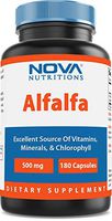 Nova Nutritions Alfalfa 500 mg 180 Capsules
