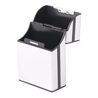 SuperStore Home Use Light Aluminum Cigar Cigarette Case Tobacco Holder Pocket Box Storage Container 6 Colors (Silver)