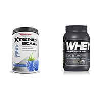 Scivation Xtend BCAA Powder, Blue Raspberry, 30 Servings + Cellucor Cor-Performance Whey Protein, Molten Chocolate, 2lbs