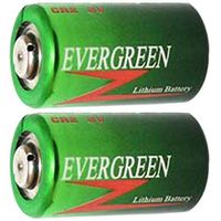 2pcs Evergreen CR-2 3V Photo Lithium Battery Replaces 5046LC 6206 CR1025 GPCR2