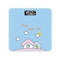 Electronic Scale, Digital Weight Bathroom Scale, USB Charging, Backlit Display, 28cm × 28cm CQOZ