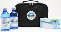 AQUAPAP Weekender Refillable Travel Bag Set-Includes 2 Bottles CPAP Waters and CPAP Wipes Carrying Case