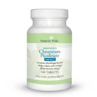 MCK31922700 - Natures Products Chromium Picolinate Supplement Natures Pride 1000 mcg Strength Tablet