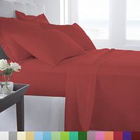 Super Soft Bed Sheet Set Deep Pocket Bedding/Twin/Maroon