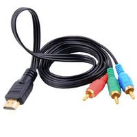 1080p 5 Feet 1m Hdmi-male to 3 RCA Video Audio Av Cable Adapter for ...