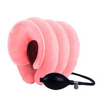 Glumlly Cervical Neck Traction Device Inflatable & Adjustable, Cervical Traction Pillow Washable,Neck Pump Traction Ergonomics,Suitable for Home and Medical,A