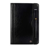 TechCode Samsung Tab S3 Case 9.7 Premium PU Leather Business Case Stand Folio Cover with Auto Wake/Sleep Pencil Holder Multiple Viewing Angles Case for Galaxy Tab S3 9.7 SM-T820/ T825, Black