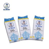 Dr.WOW 30 Pack Melamine Magic Sponge White Magic Eraser Kitchen Office Bathroom Cleaning Individual Package 10x7x3cm
