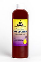 Lecithin Soy Unbleached Fluid Liquid Emulsifier Emollient Stabilizer Pure 32 oz