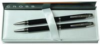 Cross Helios Ballpoint Pen & Pencil Set Black Lacquer
