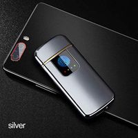 Studyset USB Electronic Lighter Electric Dual Flameless Lighter Torch Rechargeable Windproof Cigarette Lighter