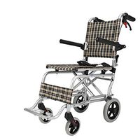 OCYE Lightweight Transport Wheelchair/Adult Folding Wheelchair/Medical Transport Chair, Aluminum Footboard, Adjustable Seat Belt, with Storage Bag