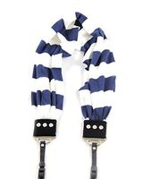 Capturing Couture SCARF-STNV Navy Stripe Scarf Collection Camera Strap