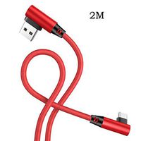 Didade Double Elbow Durable USB Fabric Data Woven Line for Android Carrier Cell Phones