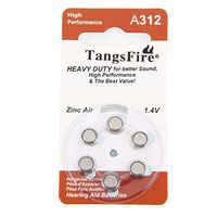 6pcs TangsFire 1.4V A312 Hearing Aid Zinc Air Batteries Silver