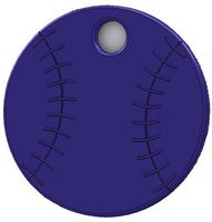 The Sensory University Chewy Charms Oral Motor Tubes by Chew Stixx (Baseball)