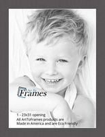 ArtToFrames MAT-154-23x31-Charcoal Cinder/Charcoal Custom Mat for Picture Frame, 23x31,