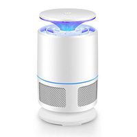 Portable Mosquito Lamp, Deworming Suction Type LED Lamp Wave Induction USB Interface Bedroom Office Silent No Radiation, ABS GAOFENG (Color : White, Size : 111221cm)