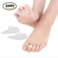HAIHF 3 Pairs Toe Separator Gel Toe Straightener Corrector, Bunion Corrector, Foot Splint Stretcher Spacer Spreader Hallux Valgus Tailors Claw, Crooked Toes Yogis, Dancers, Runners
