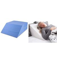 DMI Ortho Bed Wedge Elevated Leg Pillow, Supportive Foam Wedge Pillow, Blue and Wedge Pillow to Support and Elevate Neck