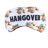 Lux Accessories Dog Pets Animal Lover Hangover Drunk Emoji Kitschy Sleeping Mask