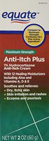Equate - Anti-Itch Plus Cream, Hydrocortisone 1%, Maximum Strength, 2 oz (Compare to Cortizone-10).