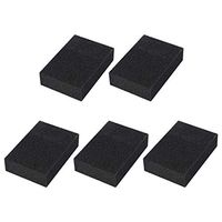 uxcell 5pcs Scouring Pad Non-Scratch Scouring Sponge Scrub Pads 4" x 2.8" For Scouring Kitchen, Dishwashing, Black