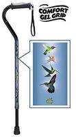 Gel Grip Walking Cane with Hummingbirds