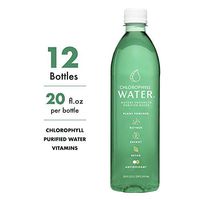 Chlorophyll Water: Nature Enhanced Vitamin Water For Energy, Detox, Antioxidants, Liquid Chlorophyll, Purified Water with Vitamins A, B12, C & D, Zero Calories, 20oz (Case of 12)