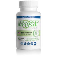 Jigsaw Health - MagSRT - Premium, Organic, Slow Release Magnesium - Active, Bioavailable Magnesium Malate Tablets - 60 Tablets