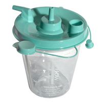 Sunset Healthcare Suction Canister 800 mL Sealing Lid, RES023 - CASE of 10