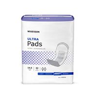 MCK Brand 44213101 Bladder Control Pad Mckesson 14.5 Inch Ultra Absorbency Ultra Absorbent Polymer Unisex Padhv Box Of 42